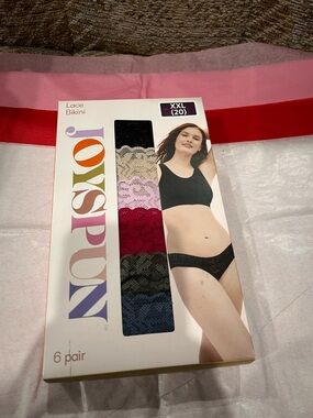 🍃Joyspun Lace Bikini 6-Pair Pack - Multicolor